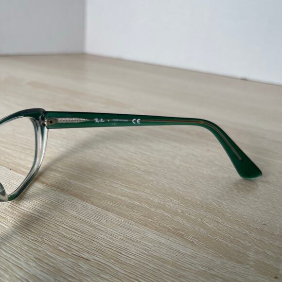 Ray-Ban RB5242 5162 Eyeglasses Green Crystal Cat Eye 53-18-140 Frames Only - Picture 6 of 8